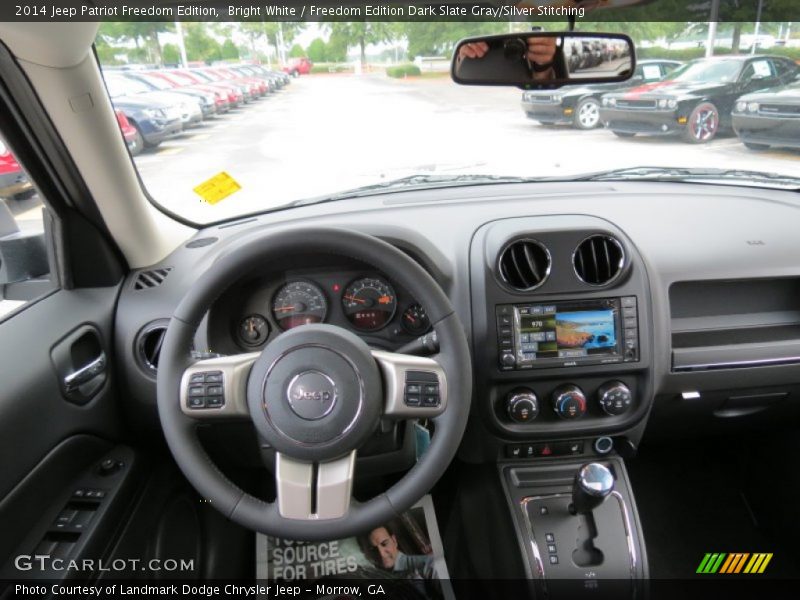 Bright White / Freedom Edition Dark Slate Gray/Silver Stitching 2014 Jeep Patriot Freedom Edition
