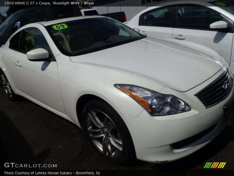Moonlight White / Wheat 2009 Infiniti G 37 x Coupe