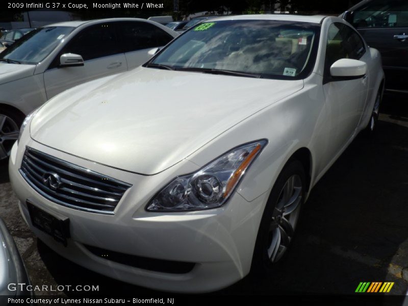 Moonlight White / Wheat 2009 Infiniti G 37 x Coupe