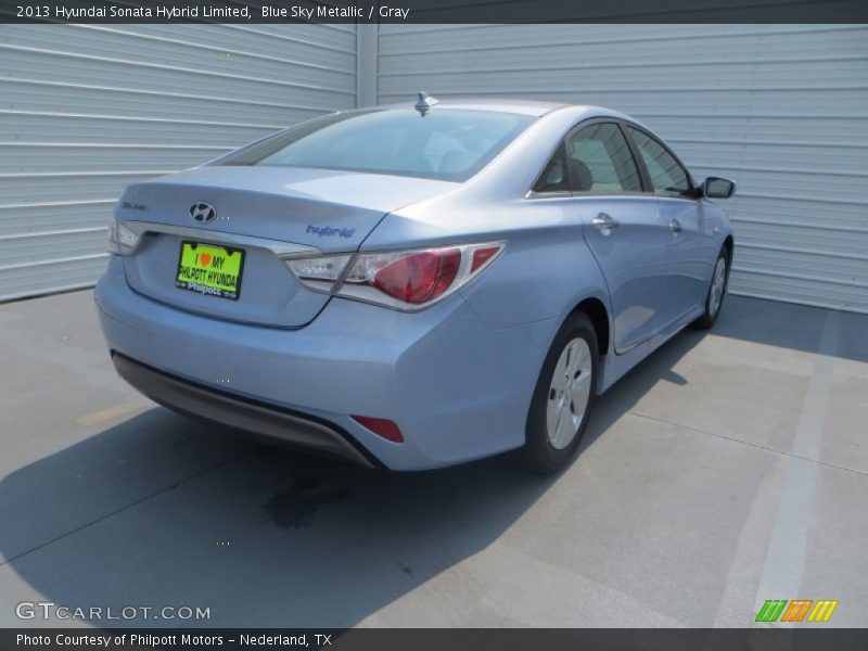 Blue Sky Metallic / Gray 2013 Hyundai Sonata Hybrid Limited