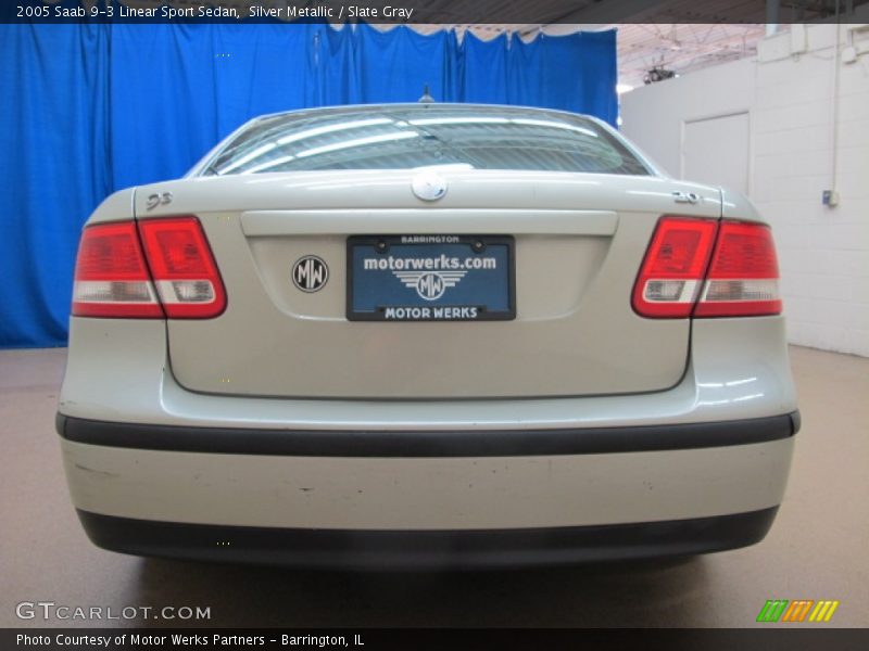 Silver Metallic / Slate Gray 2005 Saab 9-3 Linear Sport Sedan