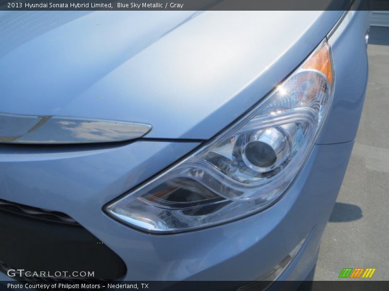 Blue Sky Metallic / Gray 2013 Hyundai Sonata Hybrid Limited