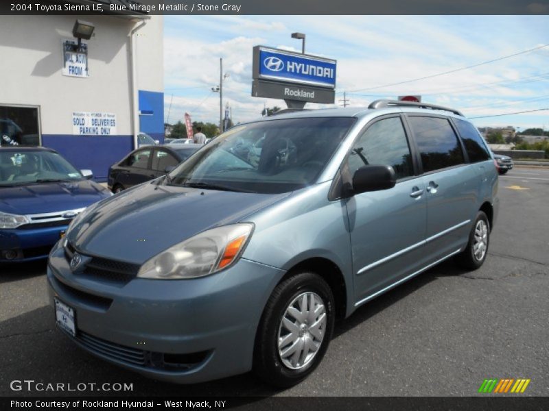 Blue Mirage Metallic / Stone Gray 2004 Toyota Sienna LE
