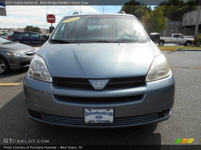 Blue Mirage Metallic / Stone Gray 2004 Toyota Sienna LE