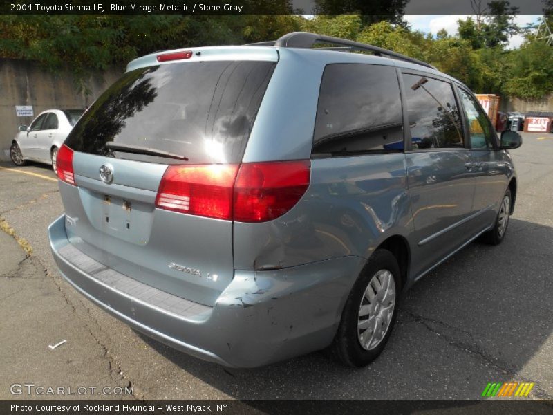 Blue Mirage Metallic / Stone Gray 2004 Toyota Sienna LE