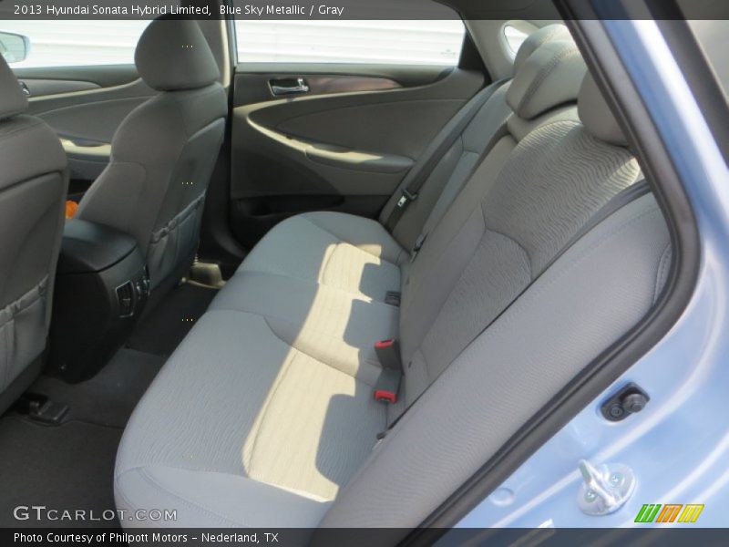 Blue Sky Metallic / Gray 2013 Hyundai Sonata Hybrid Limited
