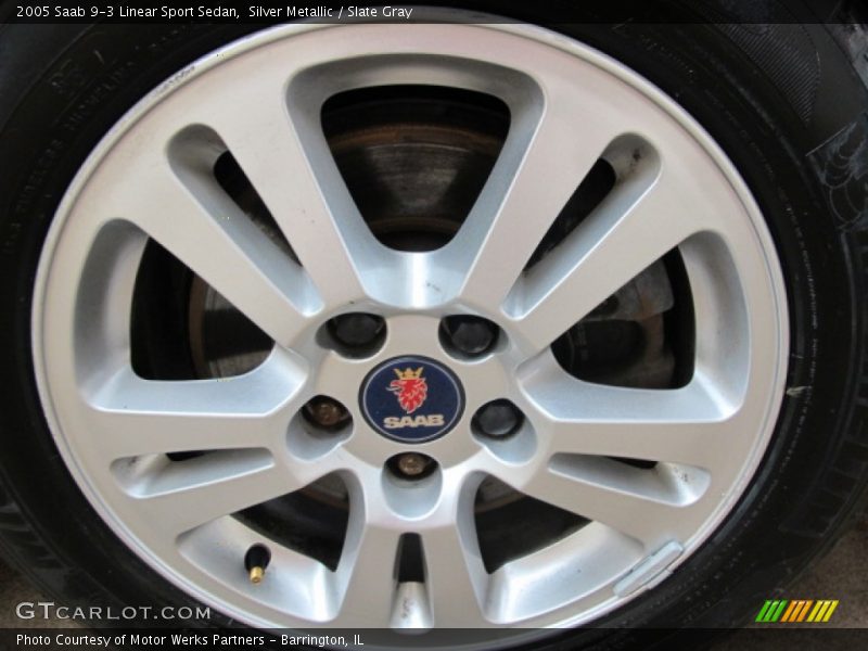 Silver Metallic / Slate Gray 2005 Saab 9-3 Linear Sport Sedan