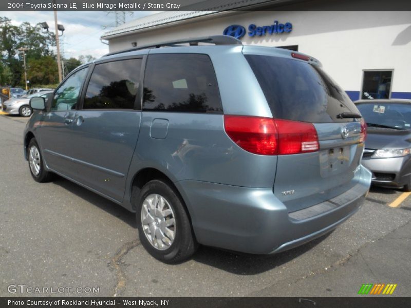 Blue Mirage Metallic / Stone Gray 2004 Toyota Sienna LE