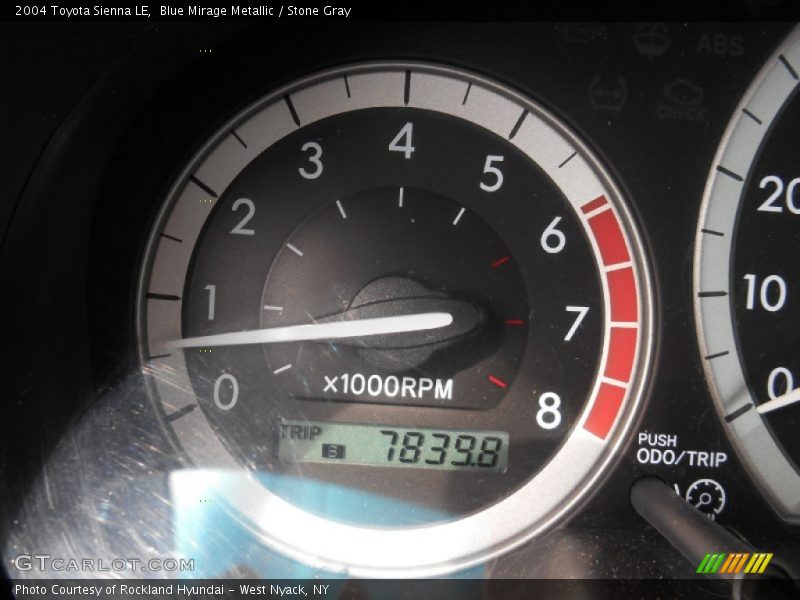 Blue Mirage Metallic / Stone Gray 2004 Toyota Sienna LE