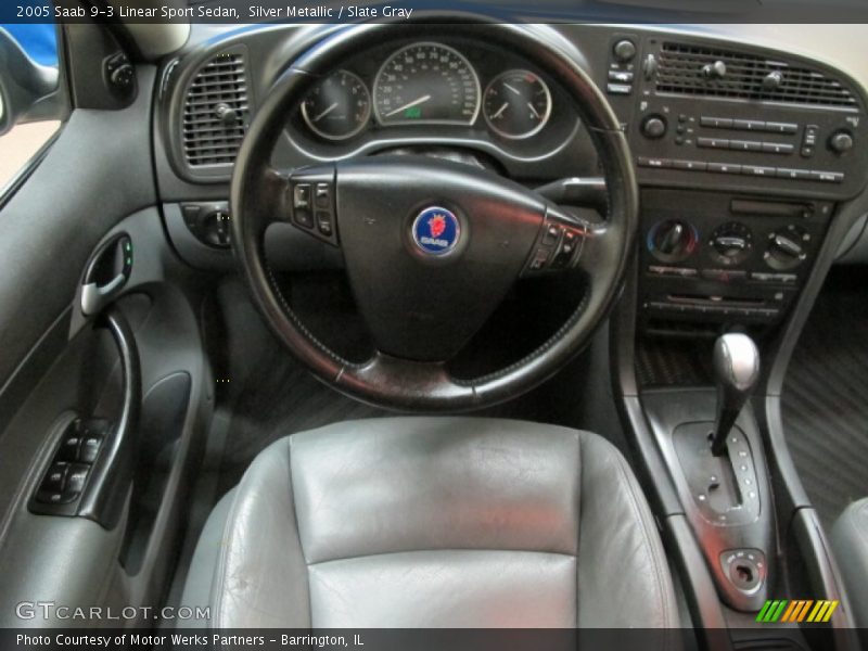 Silver Metallic / Slate Gray 2005 Saab 9-3 Linear Sport Sedan