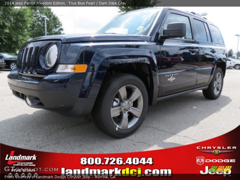 True Blue Pearl / Dark Slate Gray 2014 Jeep Patriot Freedom Edition