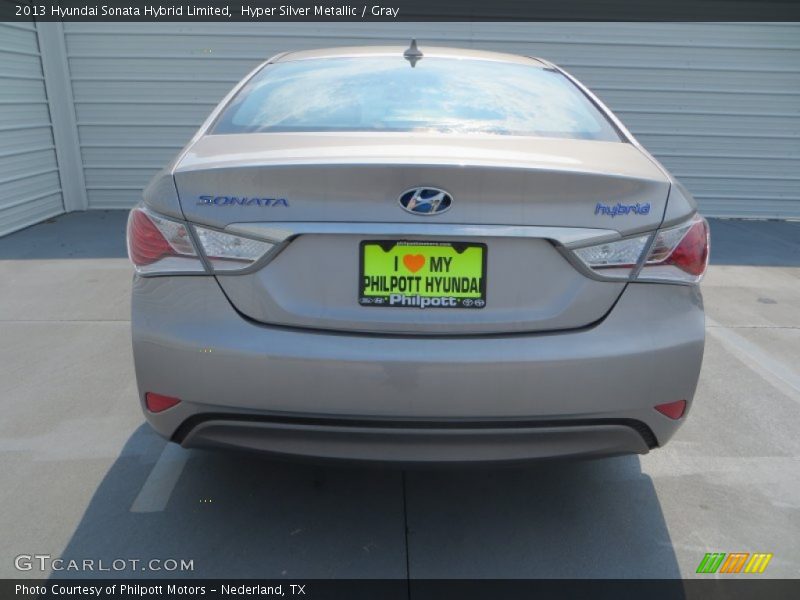 Hyper Silver Metallic / Gray 2013 Hyundai Sonata Hybrid Limited