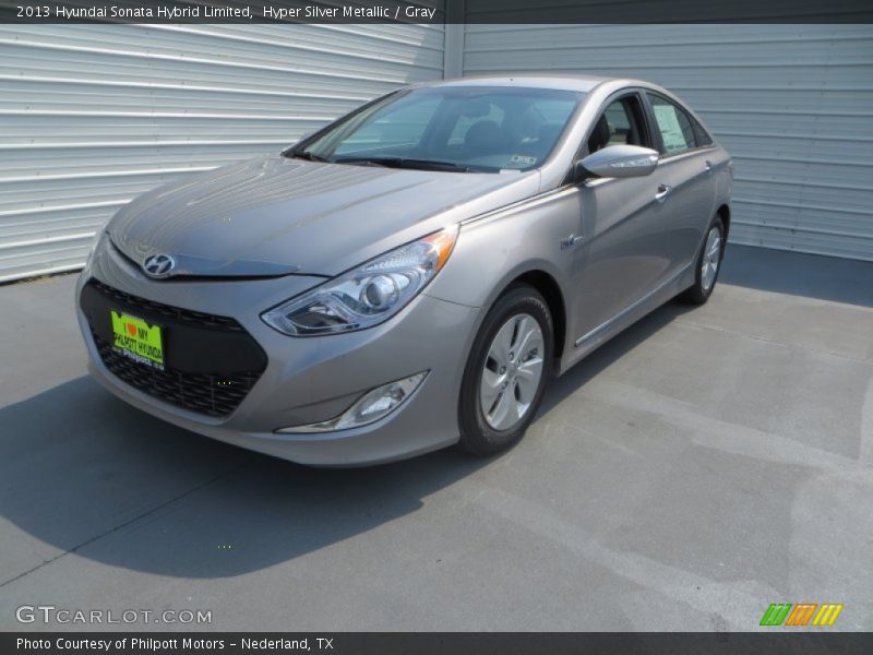 Hyper Silver Metallic / Gray 2013 Hyundai Sonata Hybrid Limited