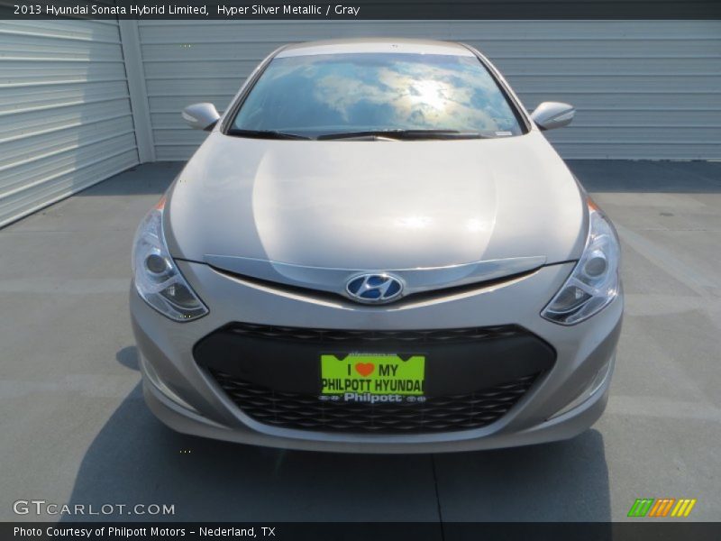 Hyper Silver Metallic / Gray 2013 Hyundai Sonata Hybrid Limited