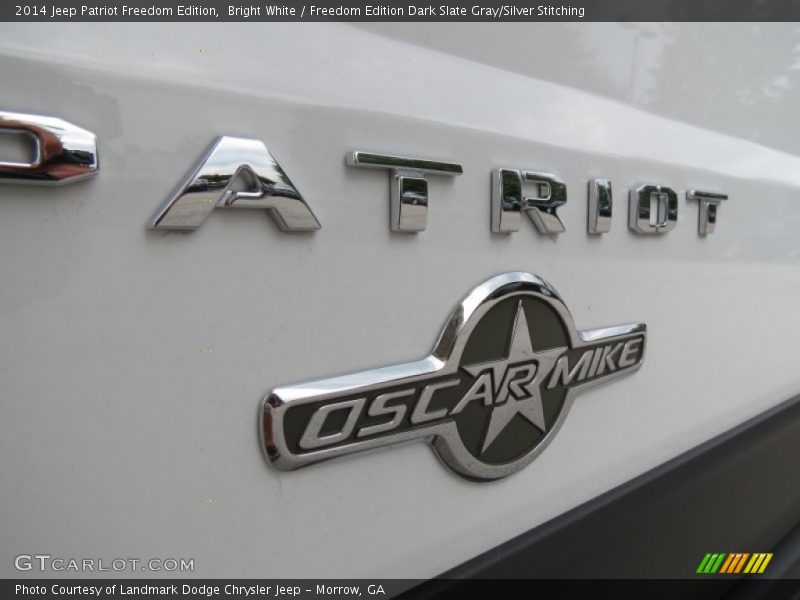 Bright White / Freedom Edition Dark Slate Gray/Silver Stitching 2014 Jeep Patriot Freedom Edition