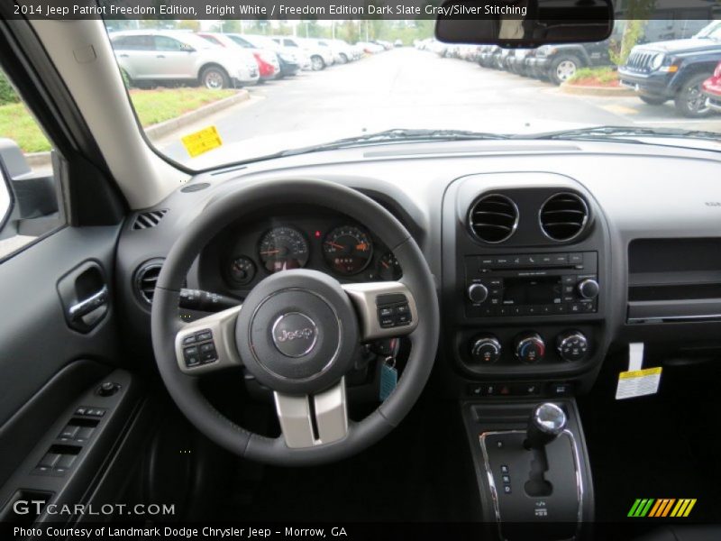 Bright White / Freedom Edition Dark Slate Gray/Silver Stitching 2014 Jeep Patriot Freedom Edition
