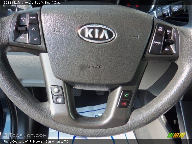 Pacific Blue / Gray 2011 Kia Sorento LX