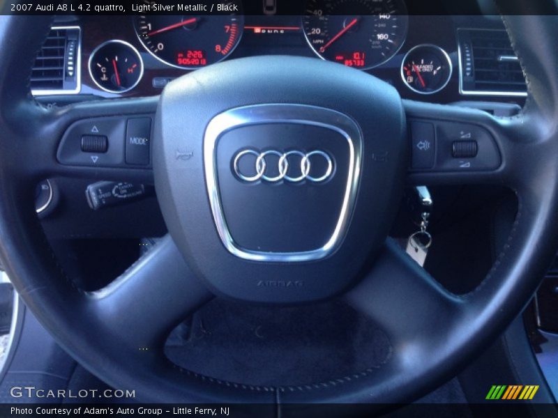 Light Silver Metallic / Black 2007 Audi A8 L 4.2 quattro