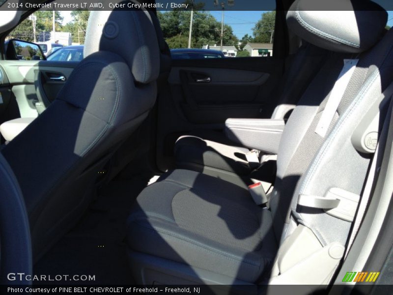 Cyber Grey Metallic / Ebony 2014 Chevrolet Traverse LT AWD