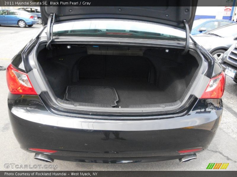 Black Plum Pearl / Gray 2011 Hyundai Sonata SE