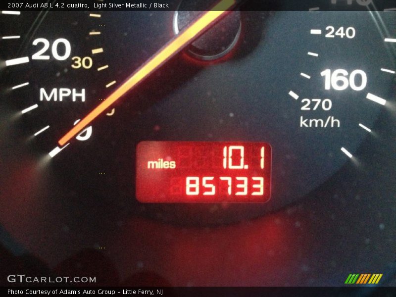 Light Silver Metallic / Black 2007 Audi A8 L 4.2 quattro