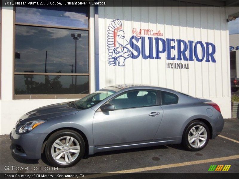 Brilliant Silver / Charcoal 2011 Nissan Altima 2.5 S Coupe