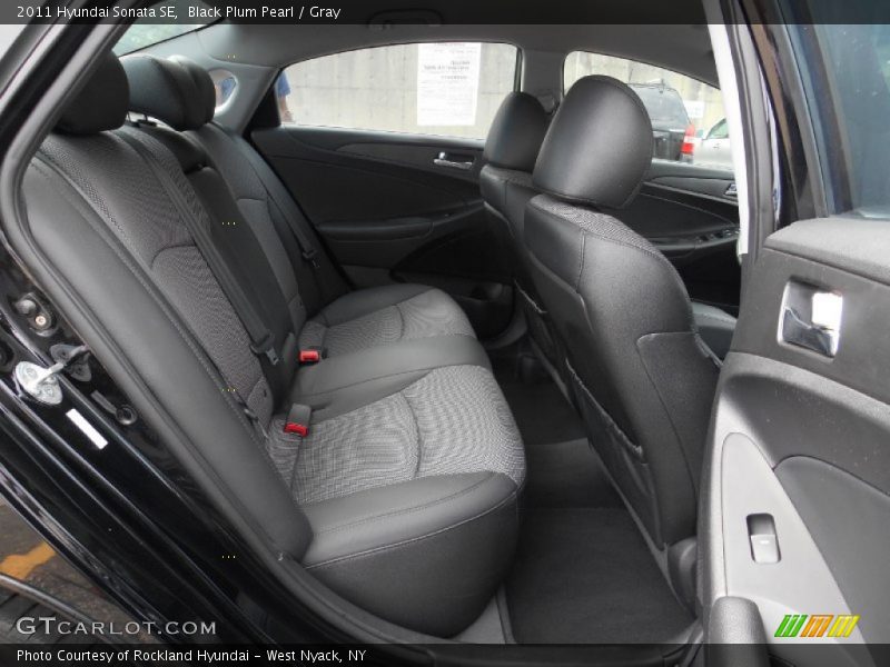 Black Plum Pearl / Gray 2011 Hyundai Sonata SE
