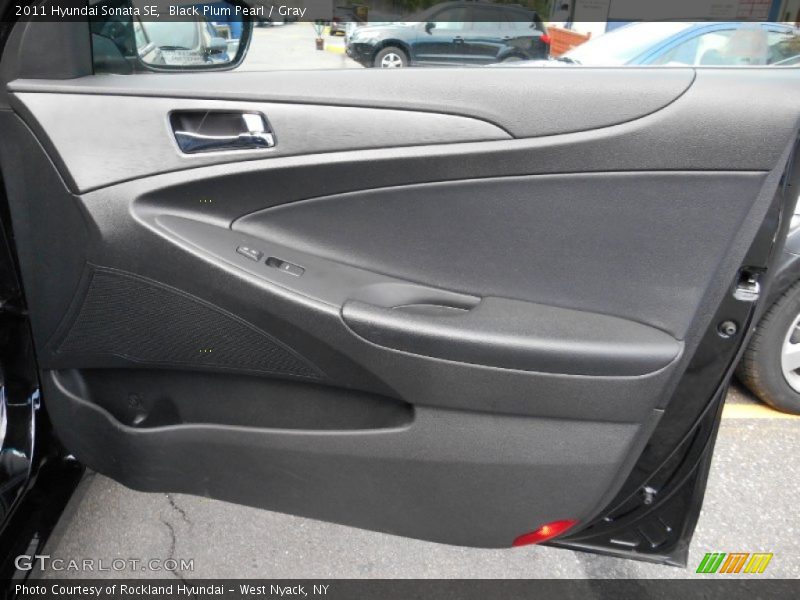 Black Plum Pearl / Gray 2011 Hyundai Sonata SE