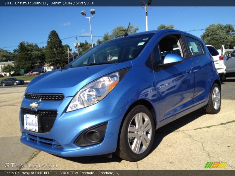 Denim (Blue) / Silver/Blue 2013 Chevrolet Spark LT