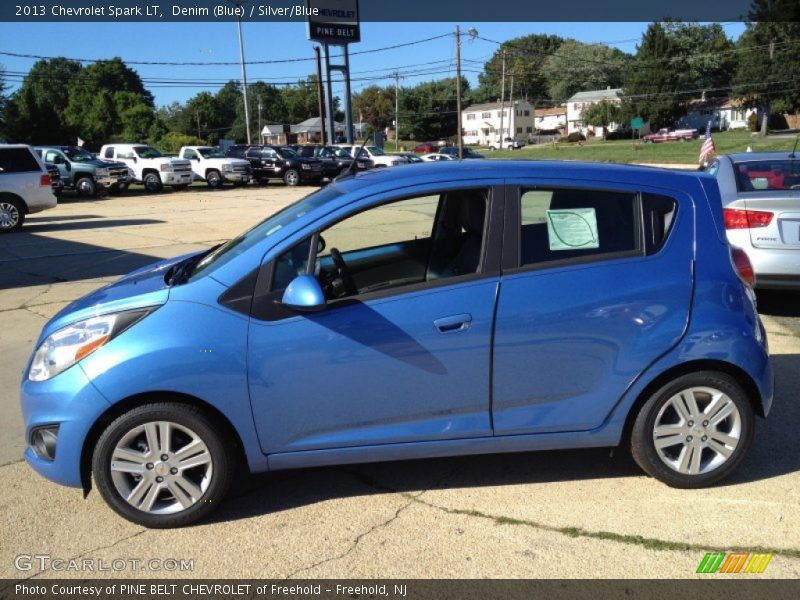 Denim (Blue) / Silver/Blue 2013 Chevrolet Spark LT