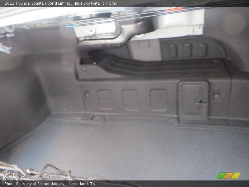 Blue Sky Metallic / Gray 2013 Hyundai Sonata Hybrid Limited