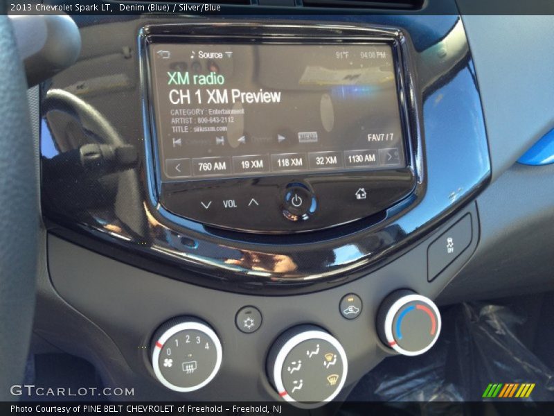 Denim (Blue) / Silver/Blue 2013 Chevrolet Spark LT