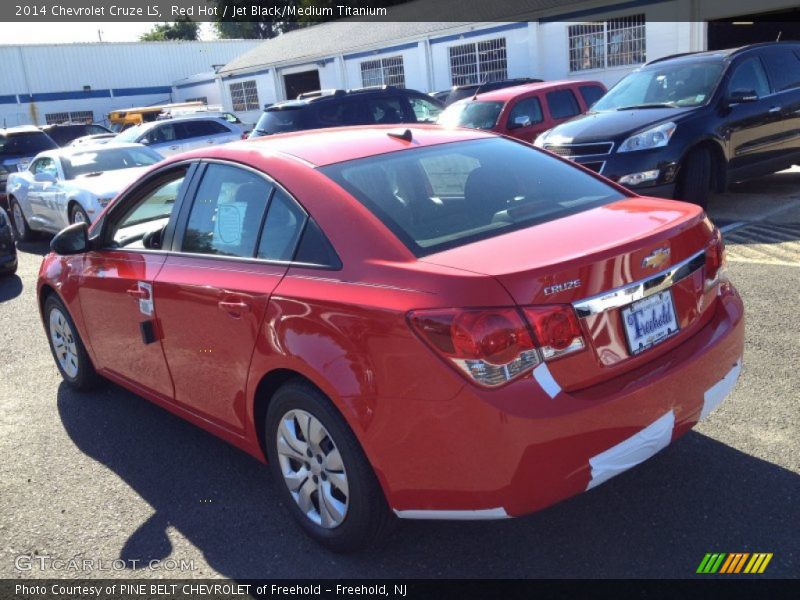 Red Hot / Jet Black/Medium Titanium 2014 Chevrolet Cruze LS