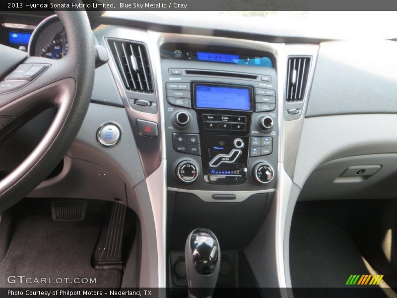 Blue Sky Metallic / Gray 2013 Hyundai Sonata Hybrid Limited