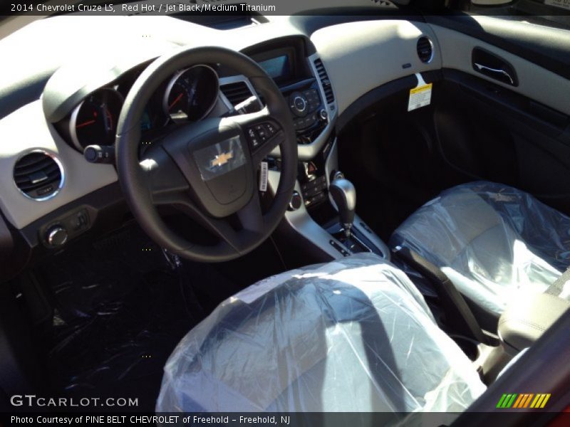Red Hot / Jet Black/Medium Titanium 2014 Chevrolet Cruze LS