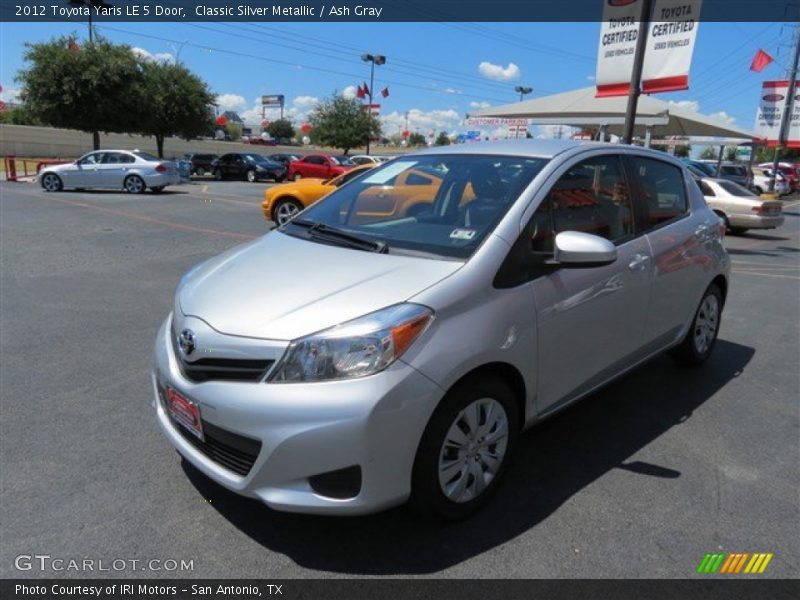 Classic Silver Metallic / Ash Gray 2012 Toyota Yaris LE 5 Door