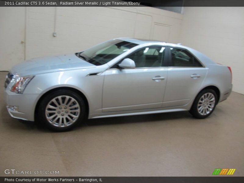 Radiant Silver Metallic / Light Titanium/Ebony 2011 Cadillac CTS 3.6 Sedan