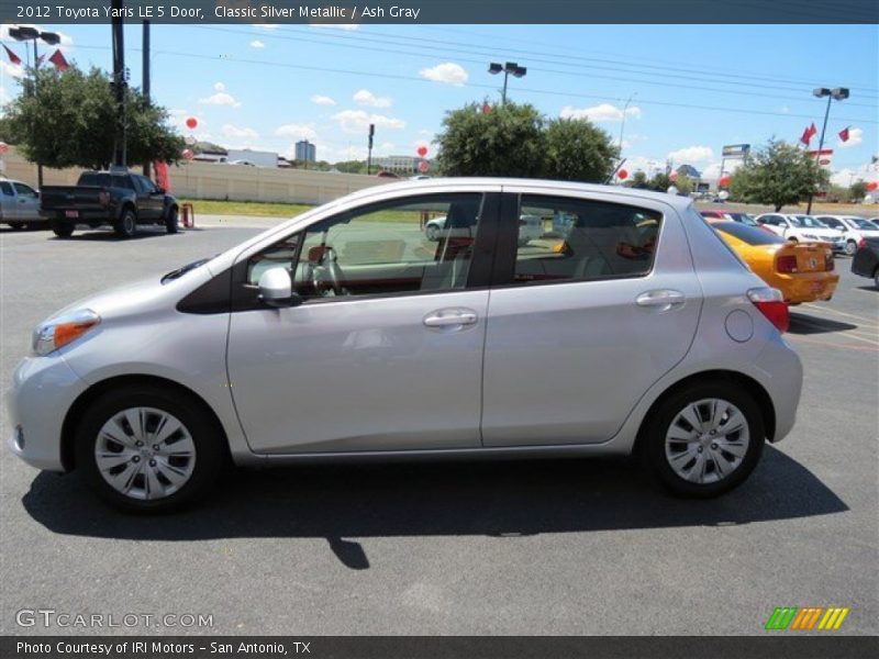 Classic Silver Metallic / Ash Gray 2012 Toyota Yaris LE 5 Door