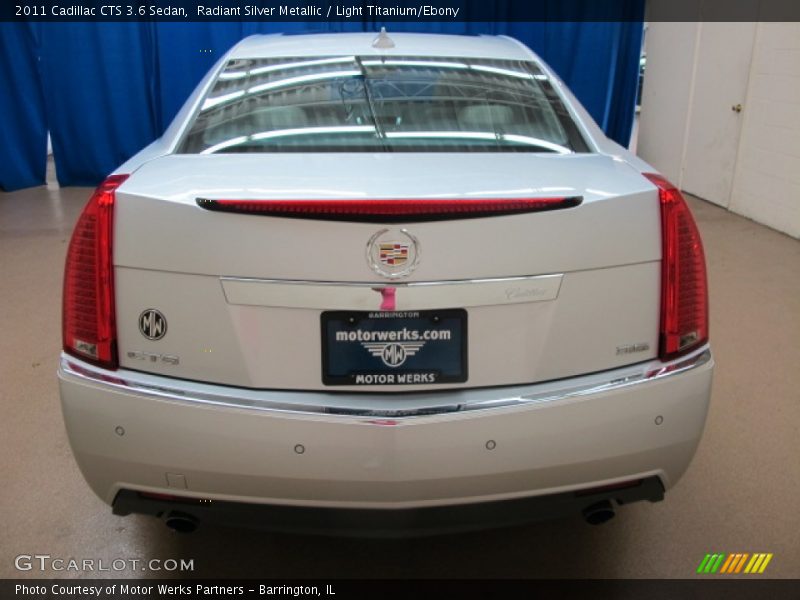 Radiant Silver Metallic / Light Titanium/Ebony 2011 Cadillac CTS 3.6 Sedan