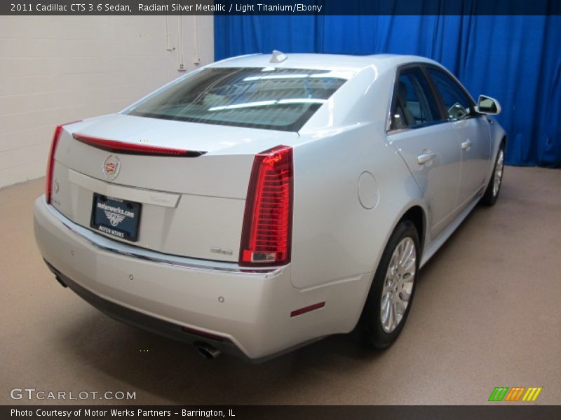 Radiant Silver Metallic / Light Titanium/Ebony 2011 Cadillac CTS 3.6 Sedan