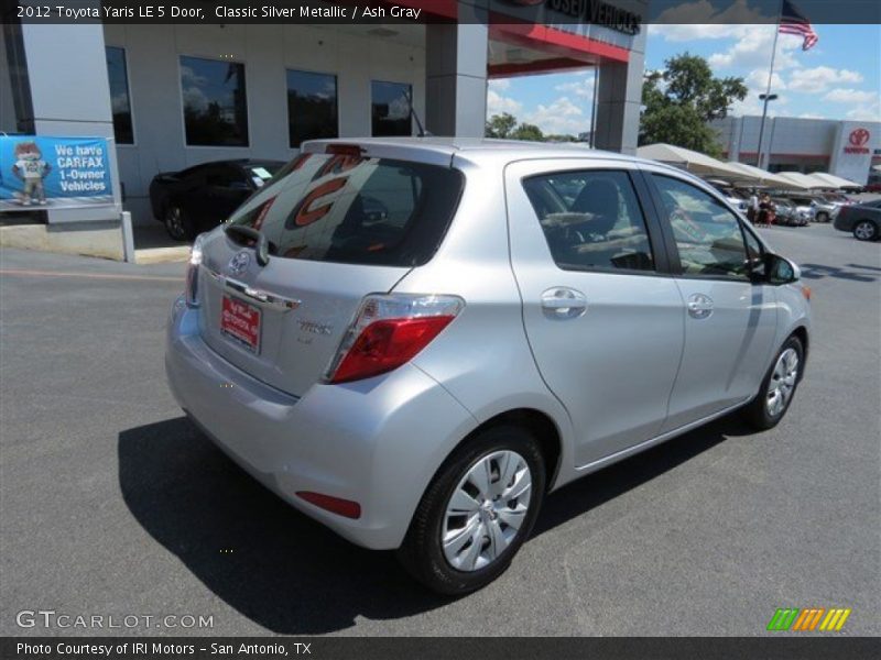 Classic Silver Metallic / Ash Gray 2012 Toyota Yaris LE 5 Door