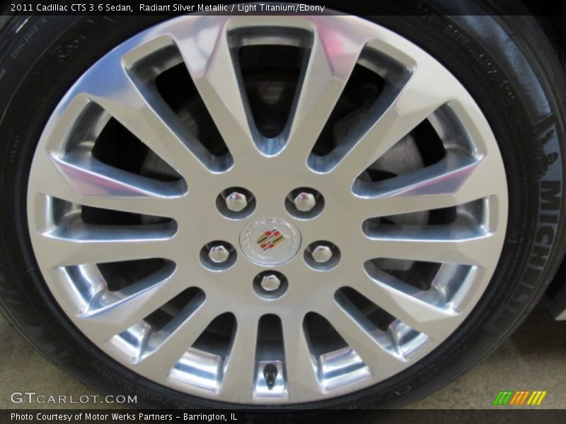 Radiant Silver Metallic / Light Titanium/Ebony 2011 Cadillac CTS 3.6 Sedan