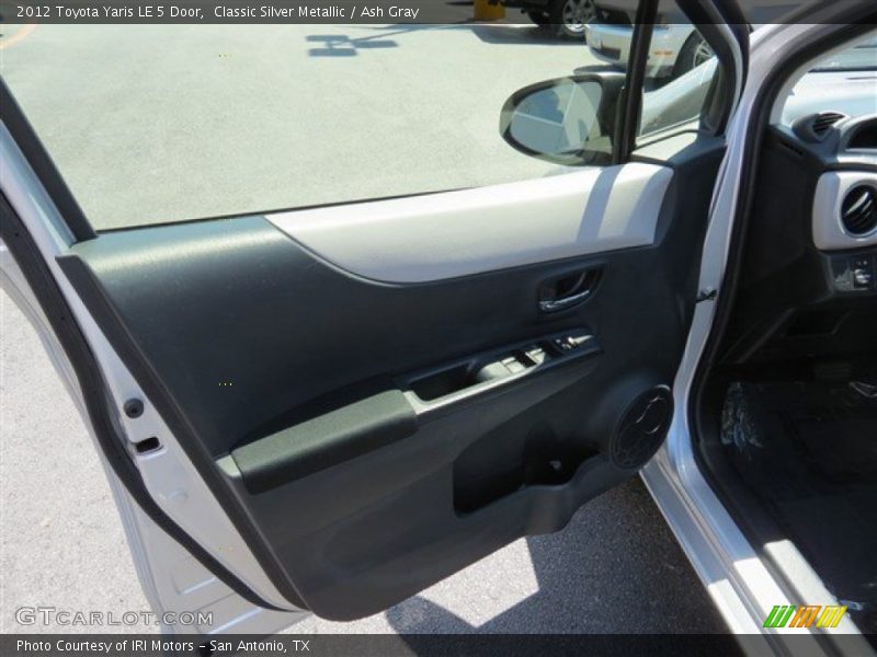 Classic Silver Metallic / Ash Gray 2012 Toyota Yaris LE 5 Door