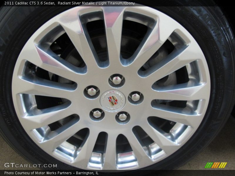 Radiant Silver Metallic / Light Titanium/Ebony 2011 Cadillac CTS 3.6 Sedan