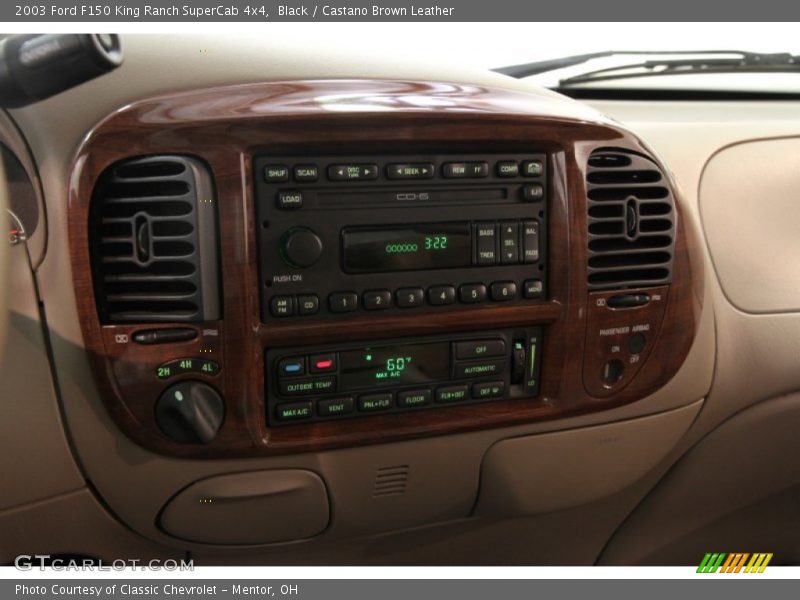 Black / Castano Brown Leather 2003 Ford F150 King Ranch SuperCab 4x4