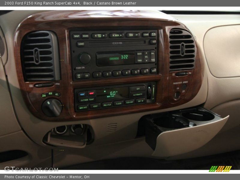 Black / Castano Brown Leather 2003 Ford F150 King Ranch SuperCab 4x4