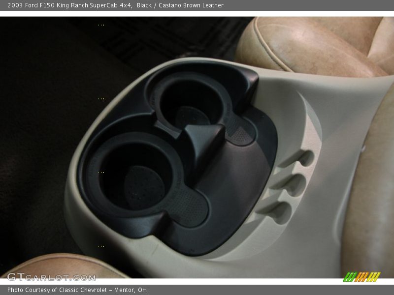 Black / Castano Brown Leather 2003 Ford F150 King Ranch SuperCab 4x4