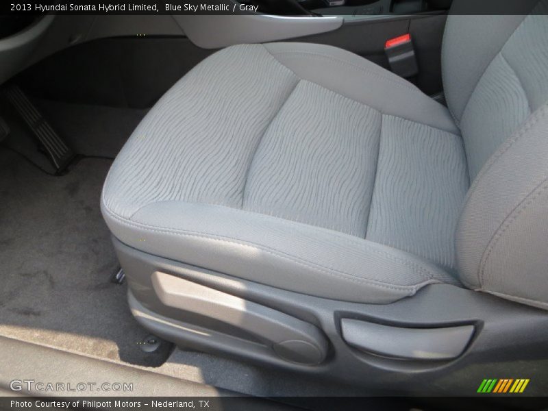 Blue Sky Metallic / Gray 2013 Hyundai Sonata Hybrid Limited