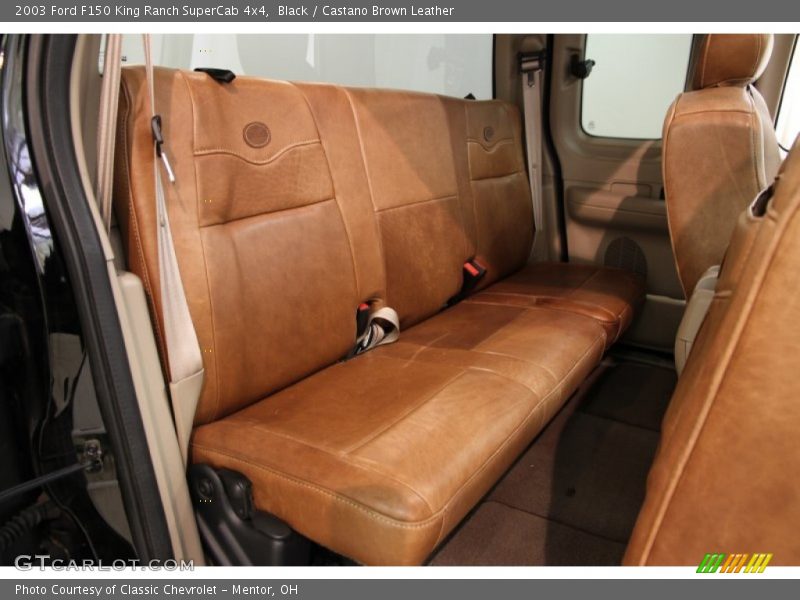 Black / Castano Brown Leather 2003 Ford F150 King Ranch SuperCab 4x4