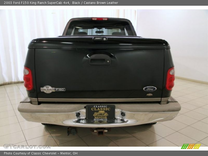 Black / Castano Brown Leather 2003 Ford F150 King Ranch SuperCab 4x4